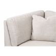 Maklaine Contemporary Transitional Fabric Corner Chair in Beige