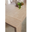 Maklaine Modern Transitional Wood Dining Table in Natural Gray