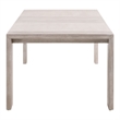 Maklaine Modern Transitional Wood Dining Table in Natural Gray