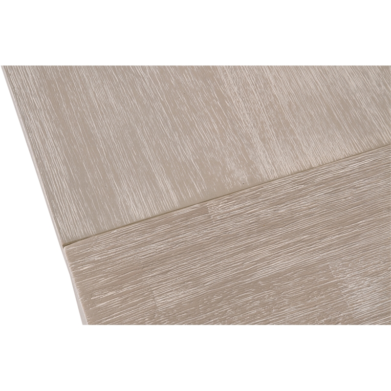Maklaine Modern Transitional Wood Dining Table in Natural Gray