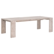 Maklaine Modern Transitional Wood Dining Table in Natural Gray