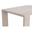 Maklaine Modern Transitional Wood Dining Table in Natural Gray