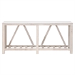 Maklaine Transitional Antique Spruce Wood Console Table in White