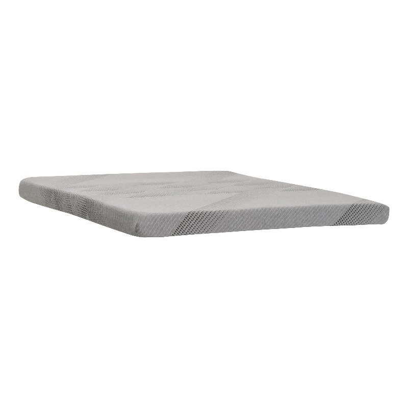 Maklaine Modern Transitional Fabric Queen Sofa Mattress in Gray