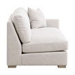 Maklaine Contemporary Transitional Fabric Right Arm Sofa in Stone