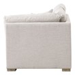 Maklaine Modern Transitional Fabric Left-Facing Chaise in Stone