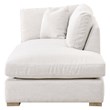 Maklaine Modern Transitional Fabric Right-Facing Chaise in Stone