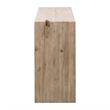 Maklaine Modern Transitional Wood Console Table in Smoke Gray