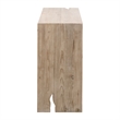 Maklaine Modern Transitional Wood Console Table in Smoke Gray