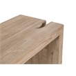 Maklaine Modern Transitional Wood Console Table in Smoke Gray