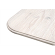 Maklaine Modern Transitional Wood Dining Table in White Finish