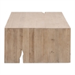 Maklaine Modern Transitional Wood Coffee Table in Smoke Gray