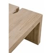 Maklaine Modern Transitional Wood Coffee Table in Smoke Gray