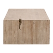 Maklaine Modern Transitional Wood Coffee Table in Smoke Gray