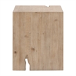 Maklaine Modern Transitional Wood End Table in Smoke Gray Finish