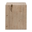 Maklaine Modern Transitional Wood End Table in Smoke Gray Finish