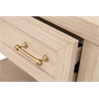 Maklaine Contemporary Transitional Wood Nightstand in Light Oak