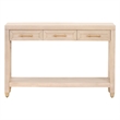 Maklaine Modern Transitional Wood Console Table in Light Oak