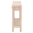Maklaine Modern Transitional Wood Console Table in Light Oak