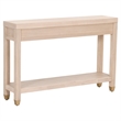 Maklaine Modern Transitional Wood Console Table in Light Oak