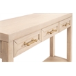 Maklaine Modern Transitional Wood Console Table in Light Oak