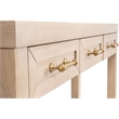 Maklaine Modern Transitional Wood Console Table in Light Oak