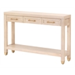 Maklaine Modern Transitional Wood Console Table in Light Oak