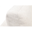 Maklaine Contemporary Transitional Fabric Armless Chair in Cream