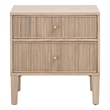 Maklaine Contemporary Transitional Wood Nightstand in Natural