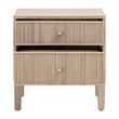 Maklaine Contemporary Transitional Wood Nightstand in Natural