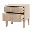 Maklaine Contemporary Transitional Wood Nightstand in Natural