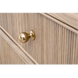 Maklaine Contemporary Transitional Wood Nightstand in Natural