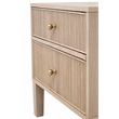 Maklaine Contemporary Transitional Wood Nightstand in Natural