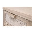 Maklaine Modern Transitional Wood Nightstand in Natural Gray