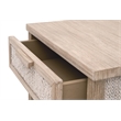 Maklaine Modern Transitional Wood Nightstand in Natural Gray