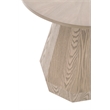 Maklaine Modern Transitional End Table in Natural Gray Ash Wood