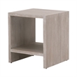 Maklaine Transitional Dovetail End Table in Natural Gray Wood