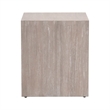 Maklaine Transitional Dovetail End Table in Natural Gray Wood