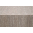 Maklaine Transitional Dovetail End Table in Natural Gray Wood
