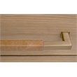 Maklaine Contemporary Transitional 2-Drawer Nightstand in Natural