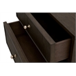 Maklaine Contemporary Transitional 2-Drawer Nightstand in Brown