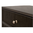 Maklaine Contemporary Transitional 2-Drawer Nightstand in Brown