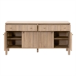 Maklaine Contemporary Transitional Media Sideboard in Natural