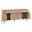 Maklaine Contemporary Transitional Media Sideboard in Natural