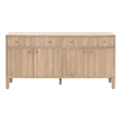 Maklaine Contemporary Transitional Media Sideboard in Natural