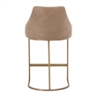 Maklaine Contemporary Transitional Counter Stool Set of 2 in Tan