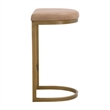 Maklaine Contemporary Transitional Counter Stool in Tan Finish