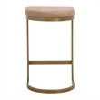 Maklaine Contemporary Transitional Counter Stool in Tan Finish