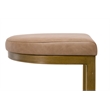Maklaine Contemporary Transitional Counter Stool in Tan Finish