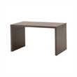 Maklaine Transitional Dovetail Upholstered Coffee Table in Tan